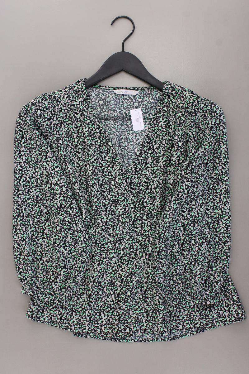 Only Bluse Gr. S mit Blumenmuster 3/4 Ärmel grün