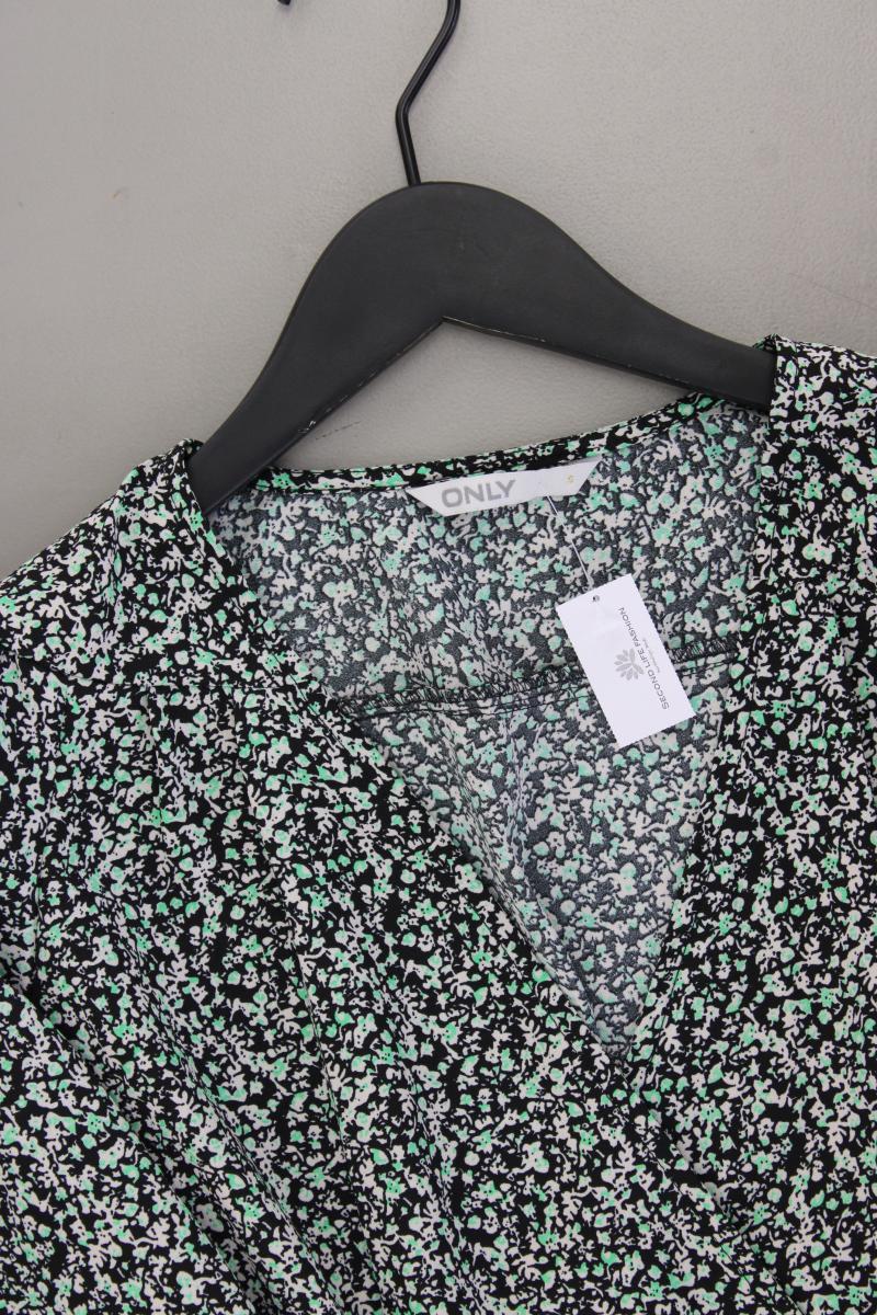 Only Bluse Gr. S mit Blumenmuster 3/4 Ärmel grün
