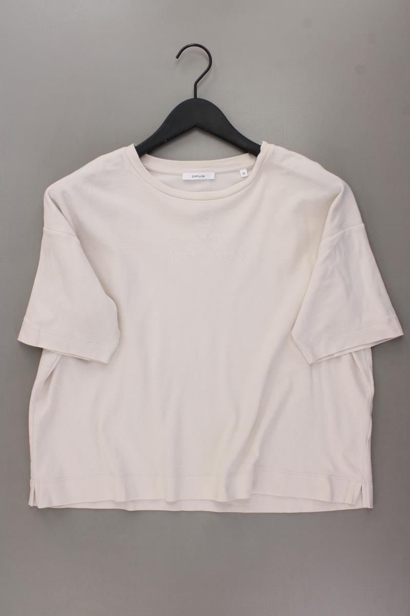 Opus Shirt Modell Setty Sun Gr. 38 Kurzarm creme aus Baumwolle