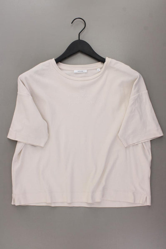 Opus Shirt Modell Setty Sun Gr. 38 Kurzarm creme aus Baumwolle