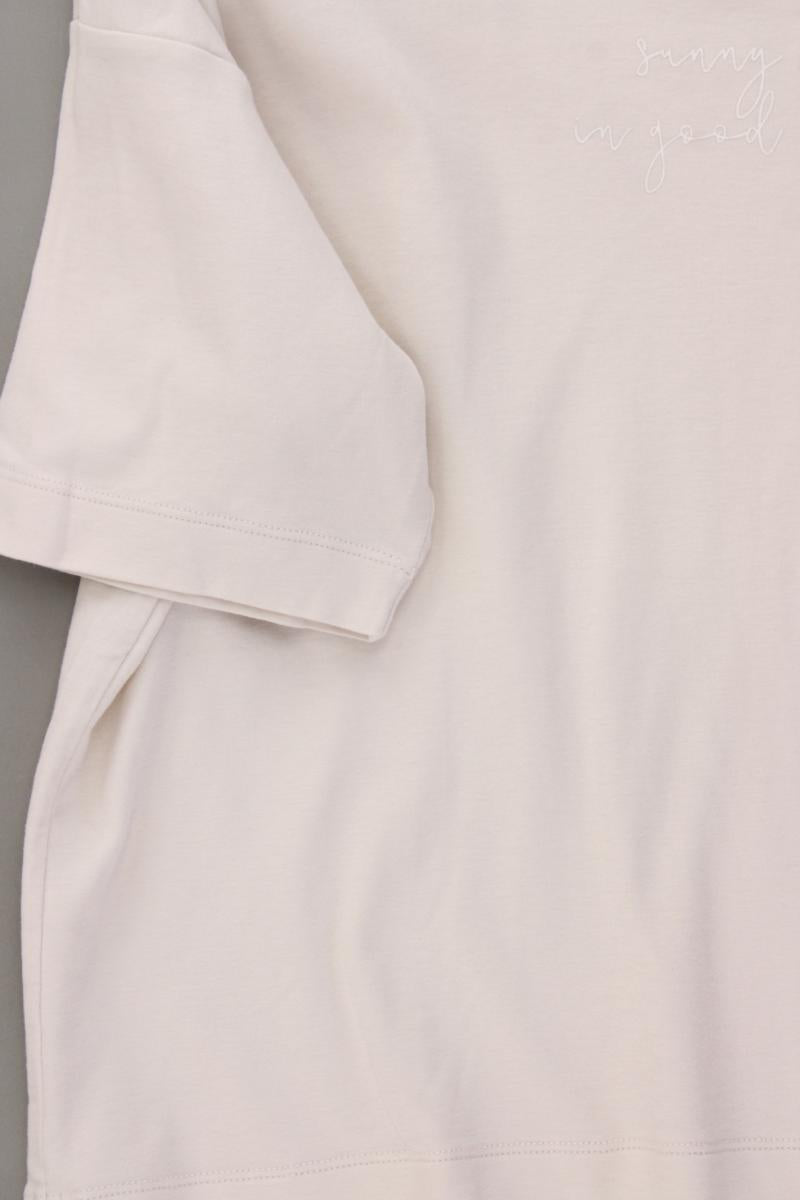 Opus Shirt Modell Setty Sun Gr. 38 Kurzarm creme aus Baumwolle