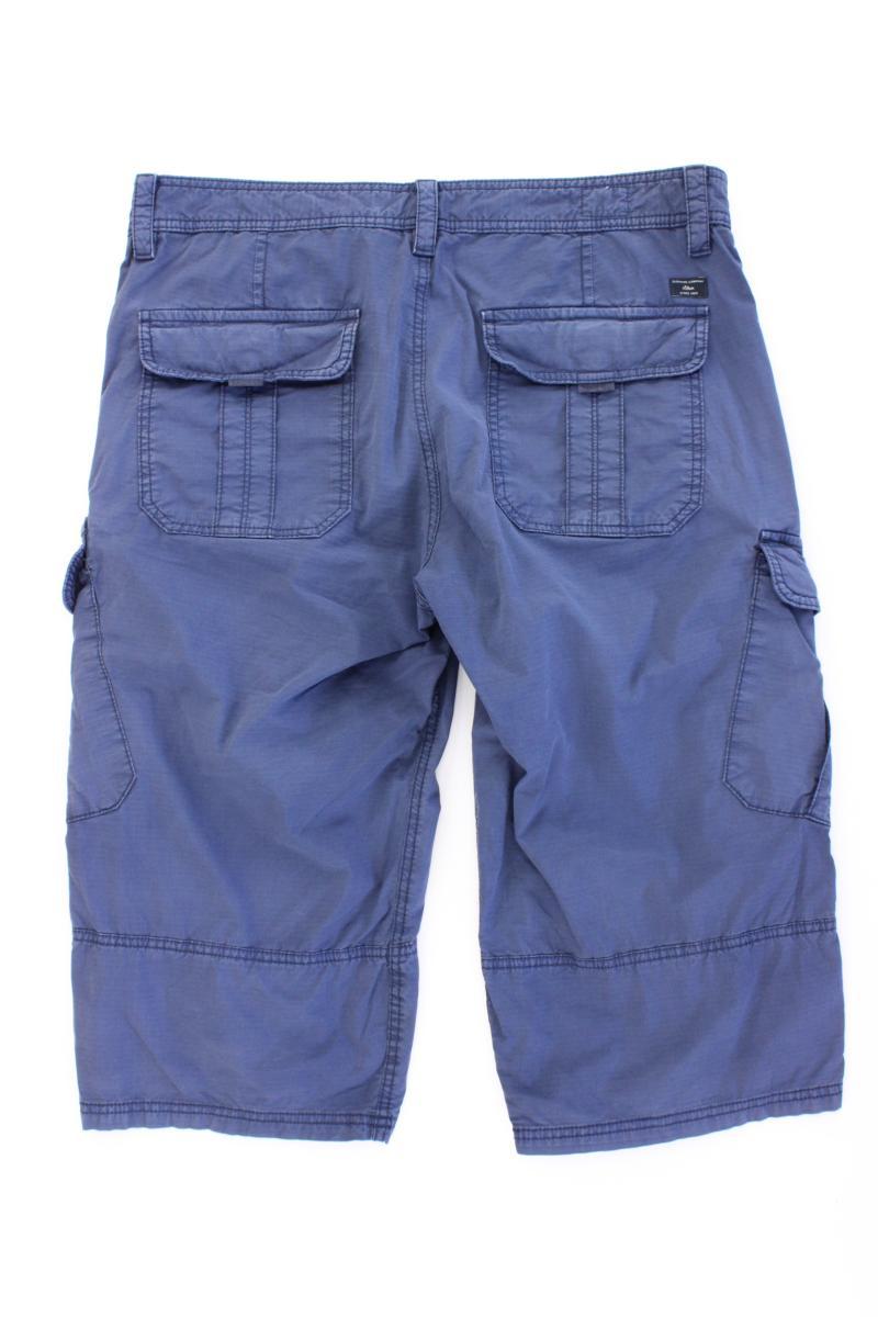 s.Oliver Cargoshorts für Herren Gr. W34 blau aus Baumwolle