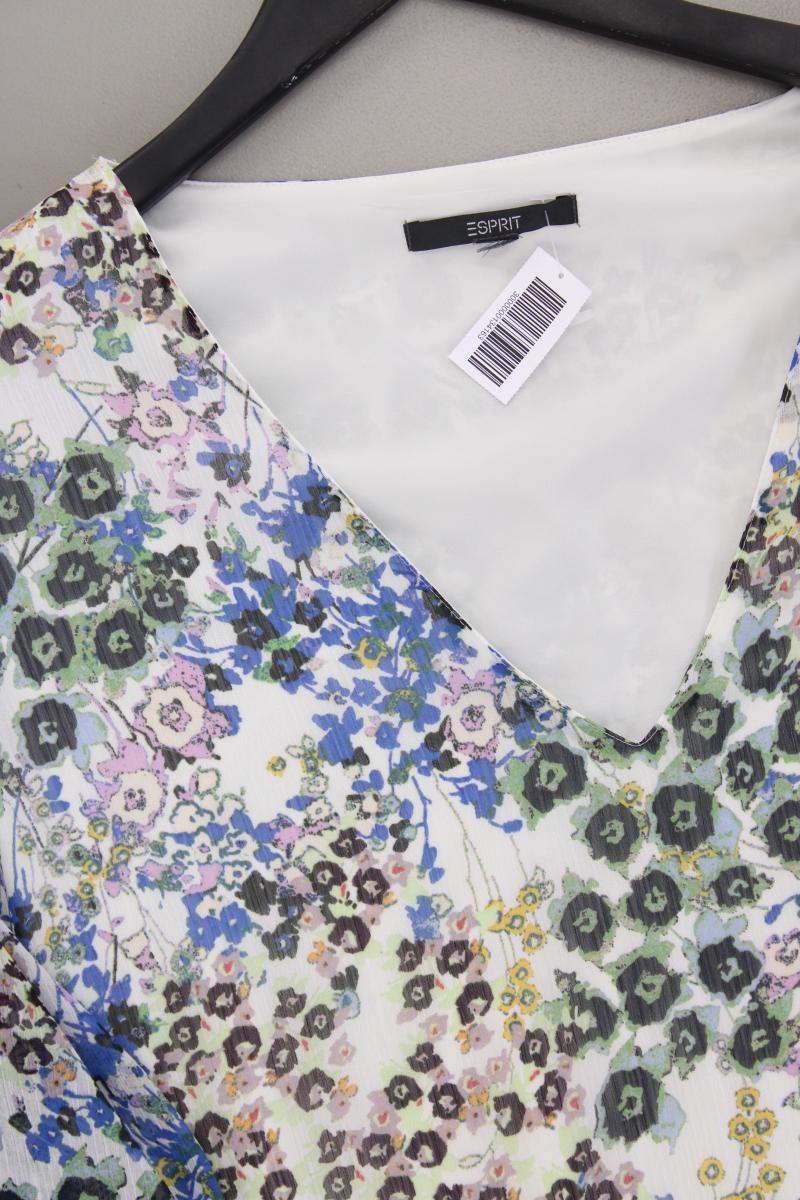 Esprit Langarmkleid Gr. XXL mit Blumenmuster mehrfarbig