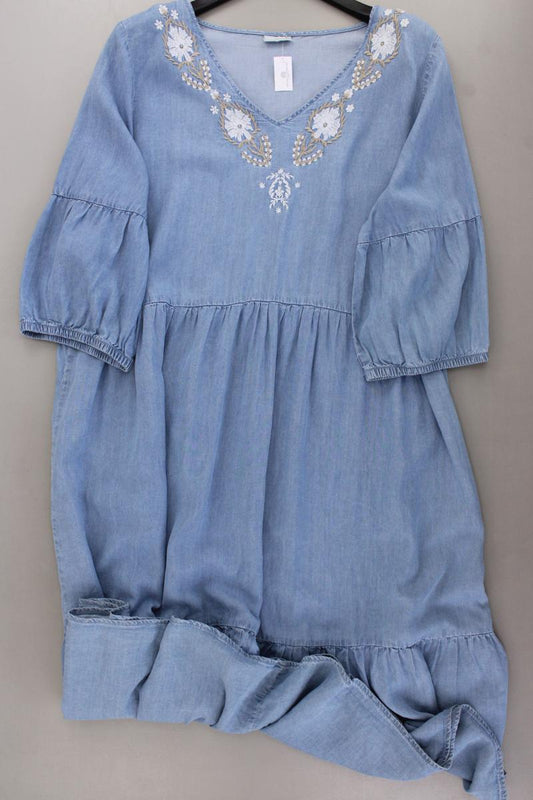Laura Torelli Kleid Gr. XL 3/4 Ärmel blau