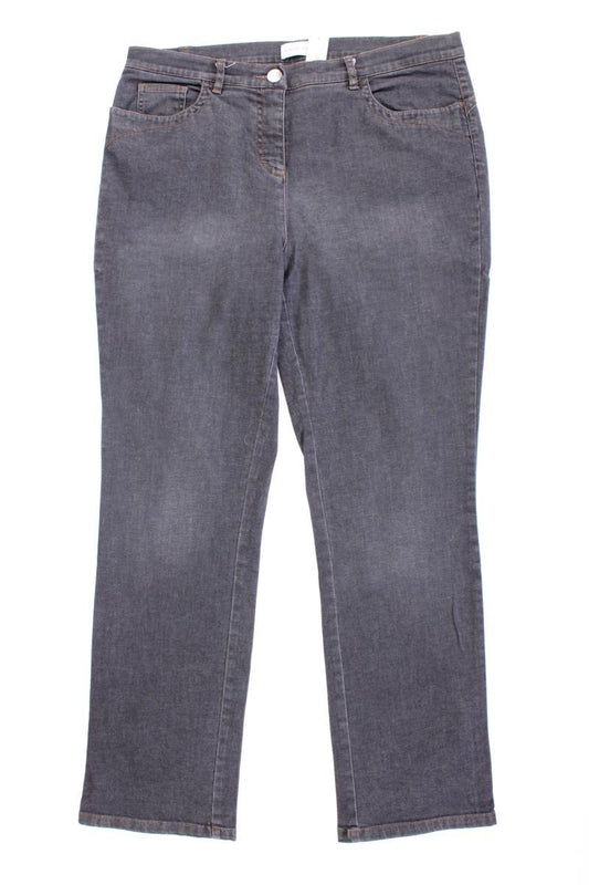 Judith Williams Straight Jeans Gr. Kurzgröße 21 grau aus Baumwolle