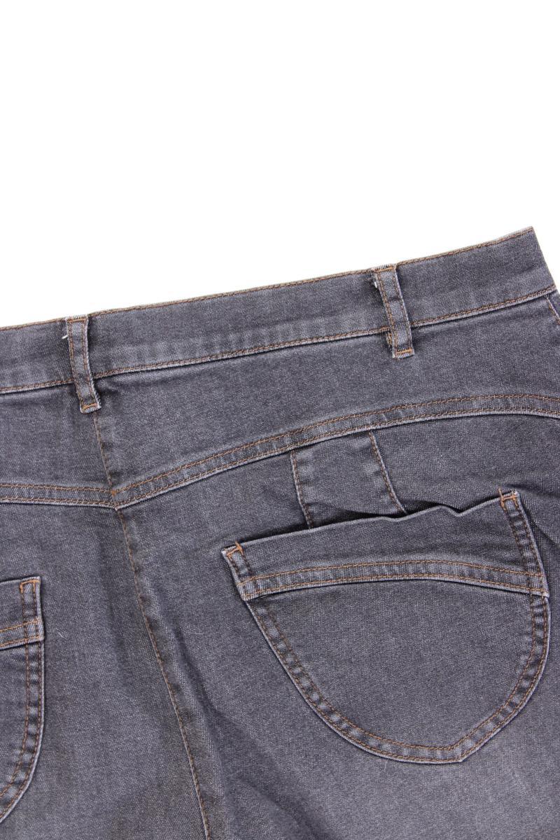 Judith Williams Straight Jeans Gr. Kurzgröße 21 grau aus Baumwolle