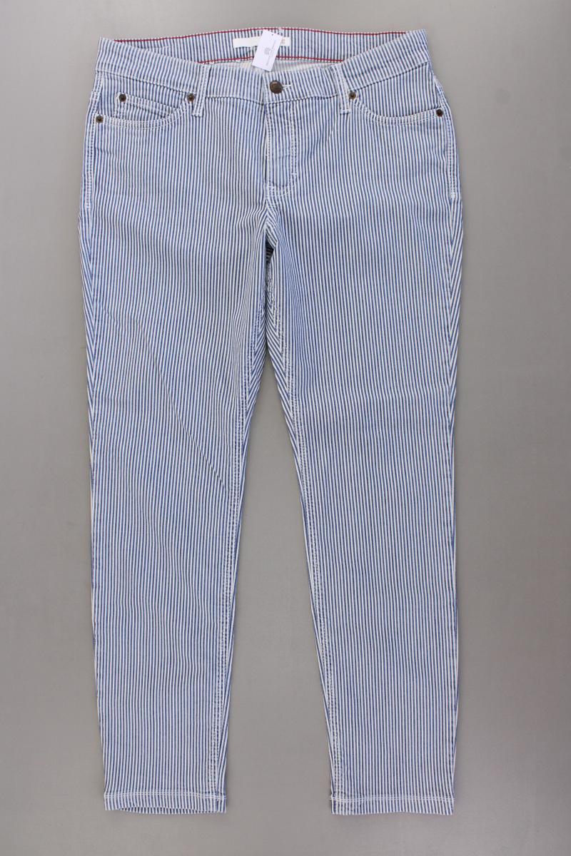 MAC Hose Gr. 44/L28 gestreift Modell Clean blau aus Baumwolle