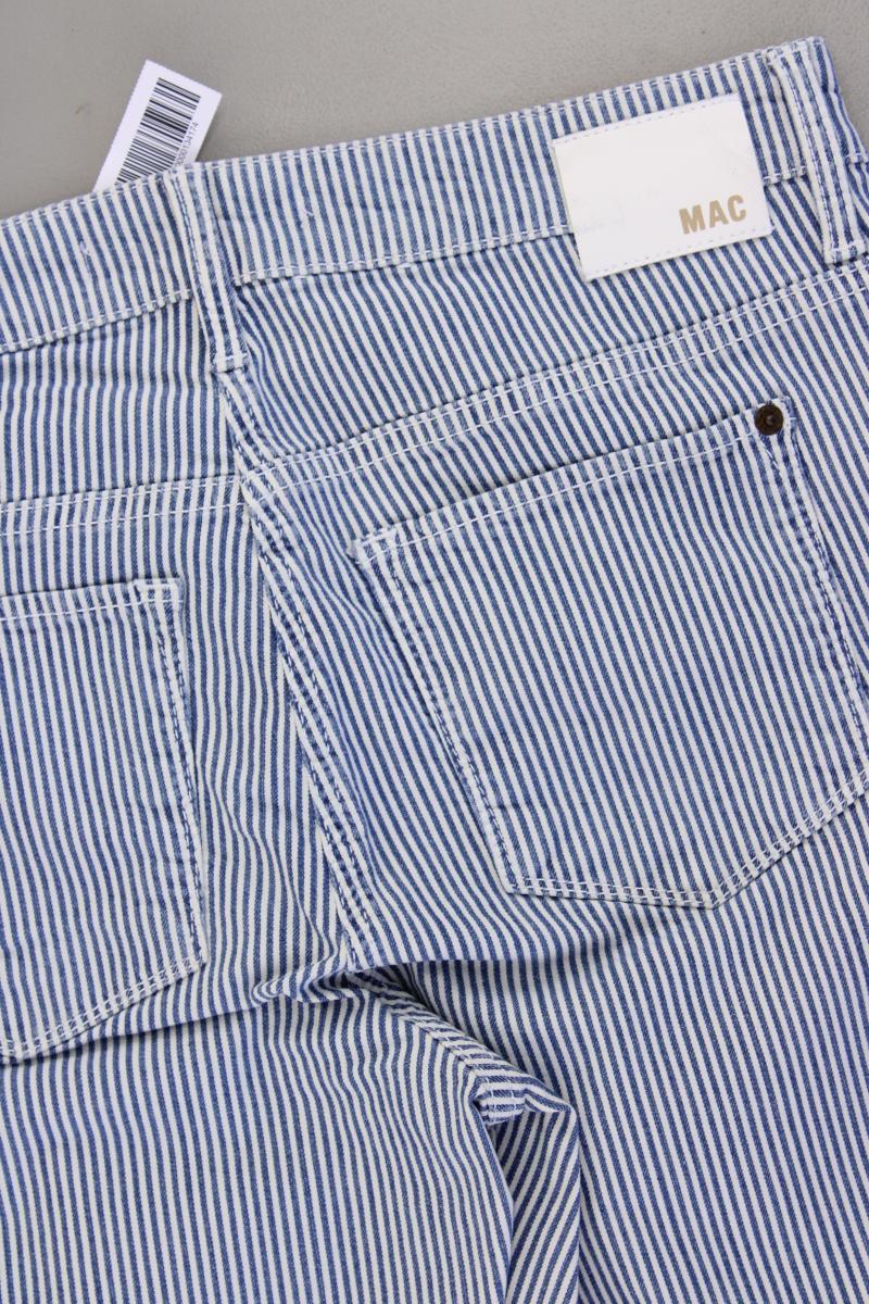 MAC Hose Gr. 44/L28 gestreift Modell Clean blau aus Baumwolle