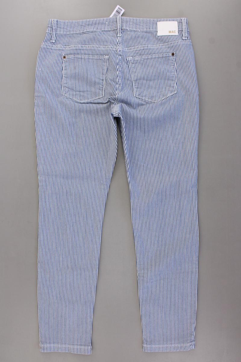 MAC Hose Gr. 44/L28 gestreift Modell Clean blau aus Baumwolle