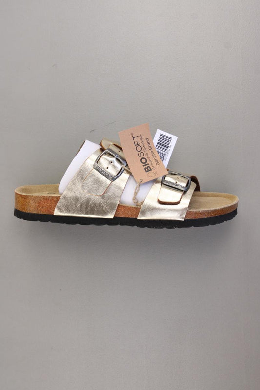 Biosoft Sandalen Gr. 40 neu mit Etikett gold aus Kunstleder