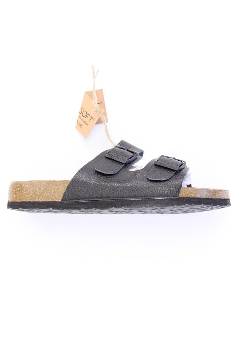 Biosoft Sandalen Gr. 37 neu mit Etikett schwarz aus Kunstleder
