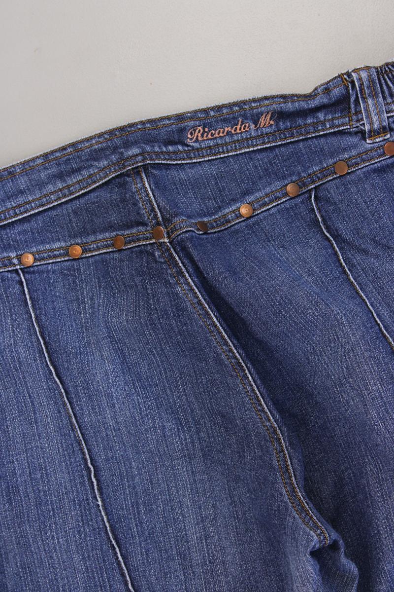 Ricarda M. 7/8 Jeans Gr. 44 mit Nieten blau aus Baumwolle