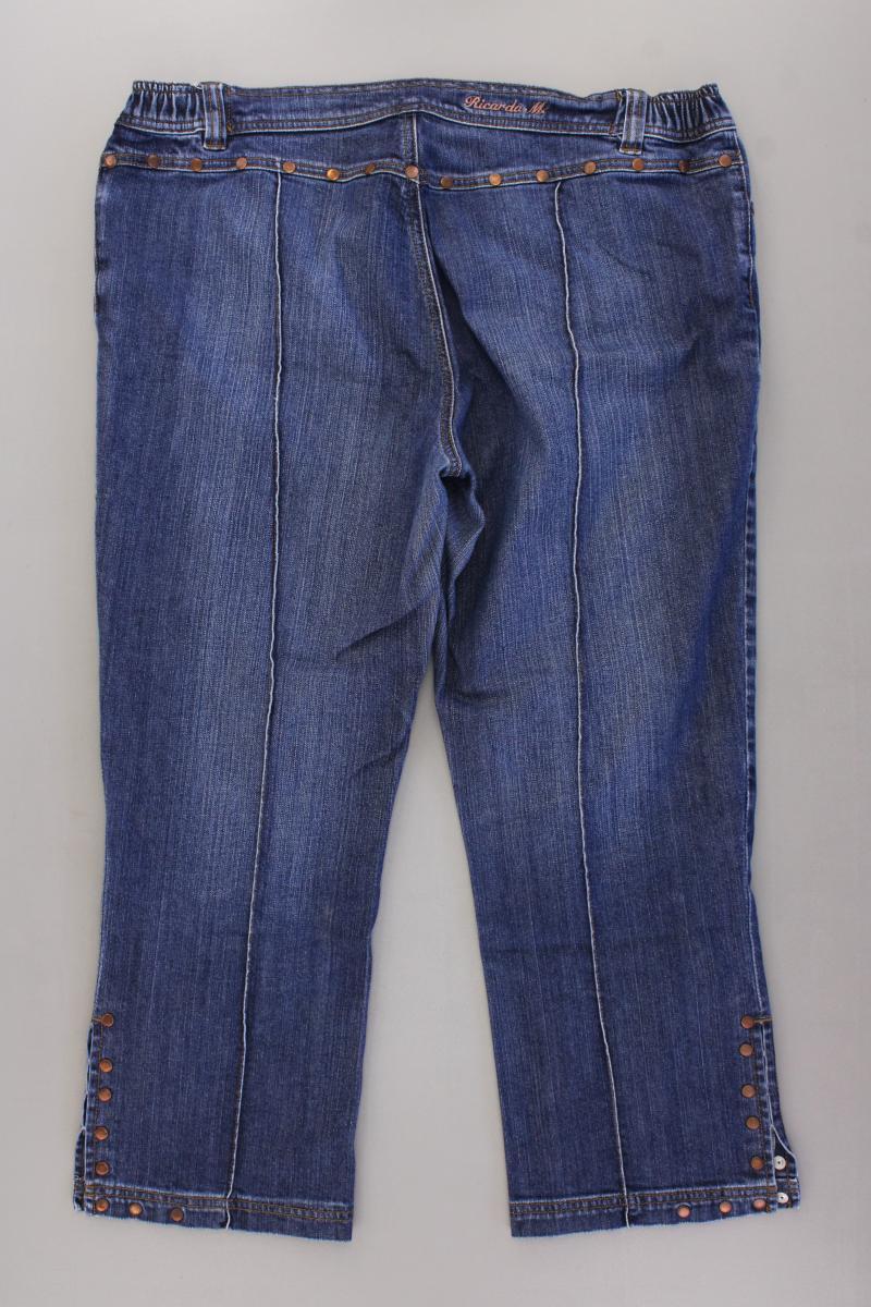 Ricarda M. 7/8 Jeans Gr. 44 mit Nieten blau aus Baumwolle