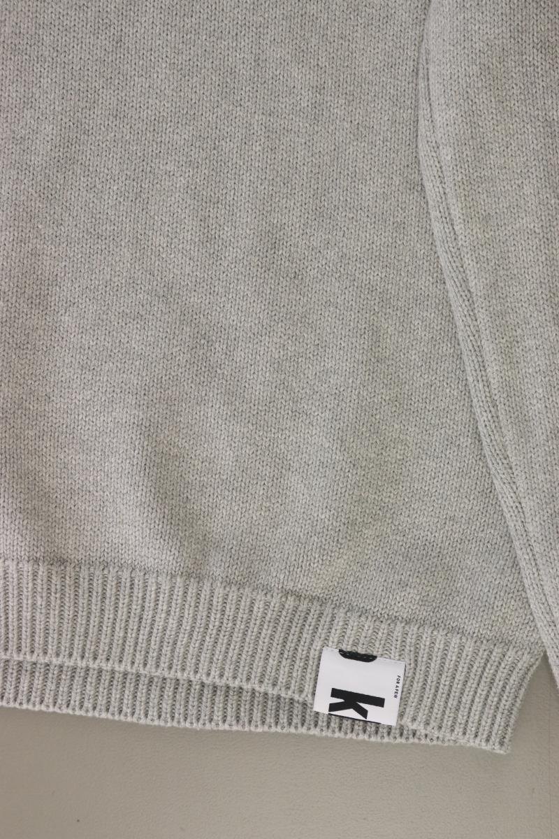 Khujo Feinstrickpullover für Herren Gr. L grau aus Baumwolle