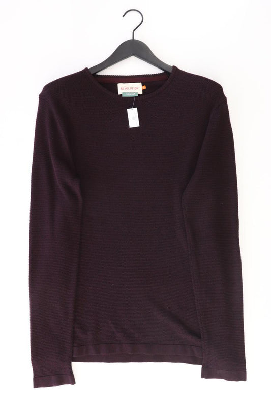 Revolution Feinstrickpullover für Herren Gr. XL rot aus Baumwolle