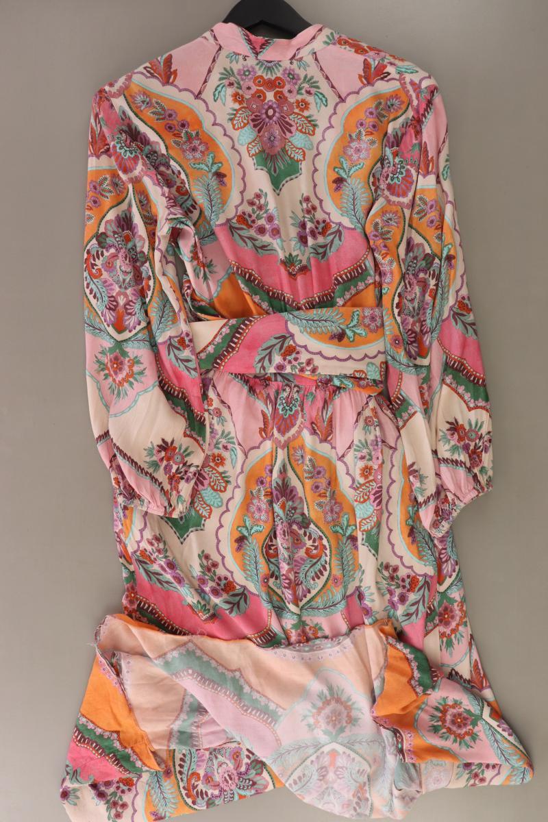 Zara Wickelkleid  Gr. M mit Blumenmuster mit Gürtel Langarm mehrfarbig