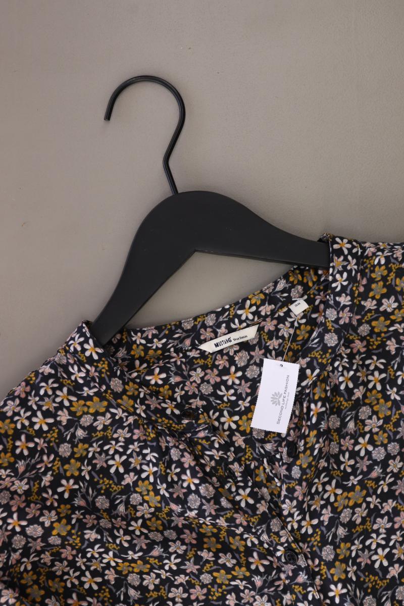 Mustang Langarmbluse Gr. 38 mit Blumenmuster mehrfarbig aus Modal