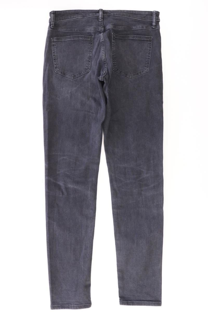 Uniqlo Straight Jeans für Herren Gr. W33/L34 grau aus Baumwolle