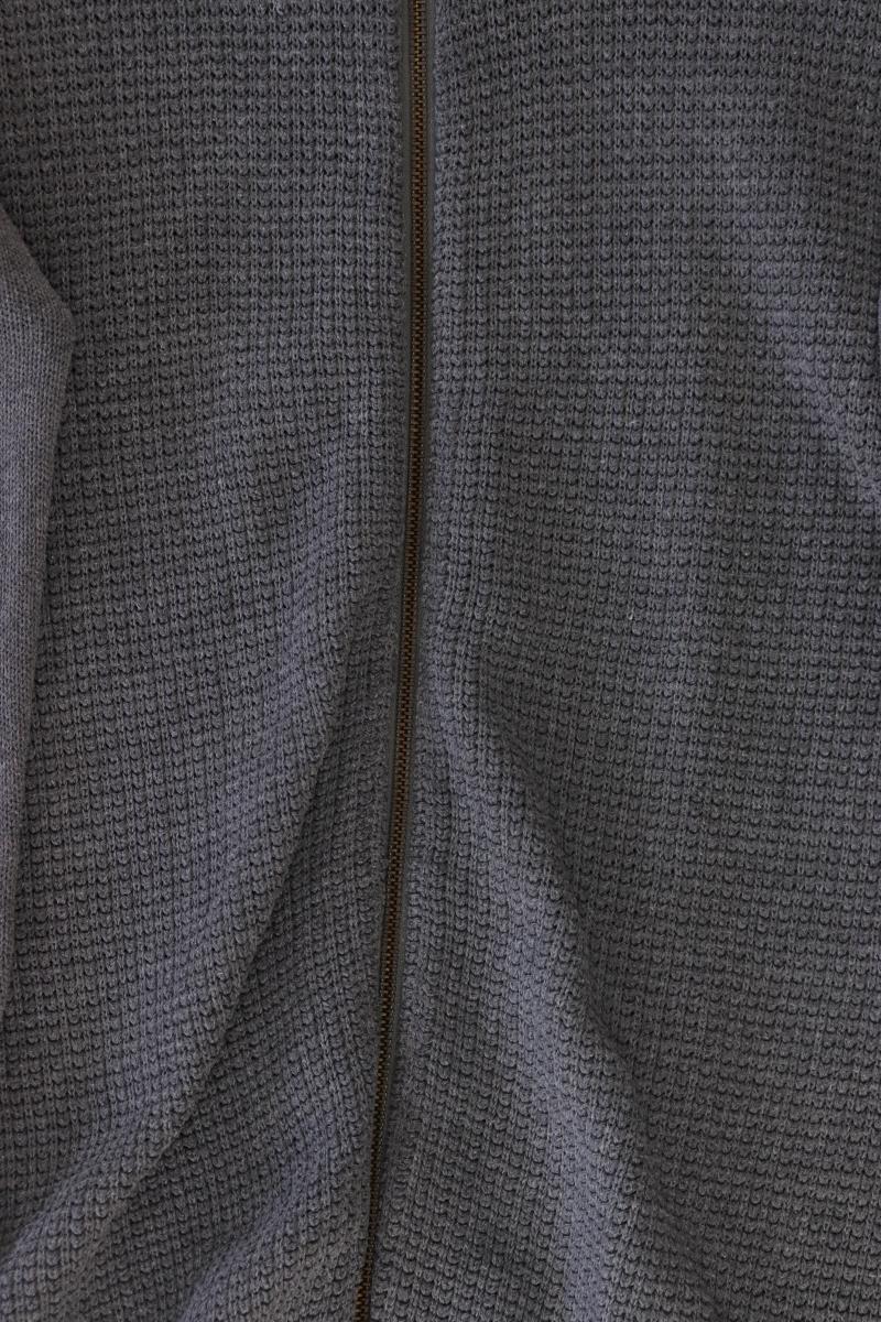 !Solid Strickjacke für Herren Gr. S Langarm grau aus Baumwolle