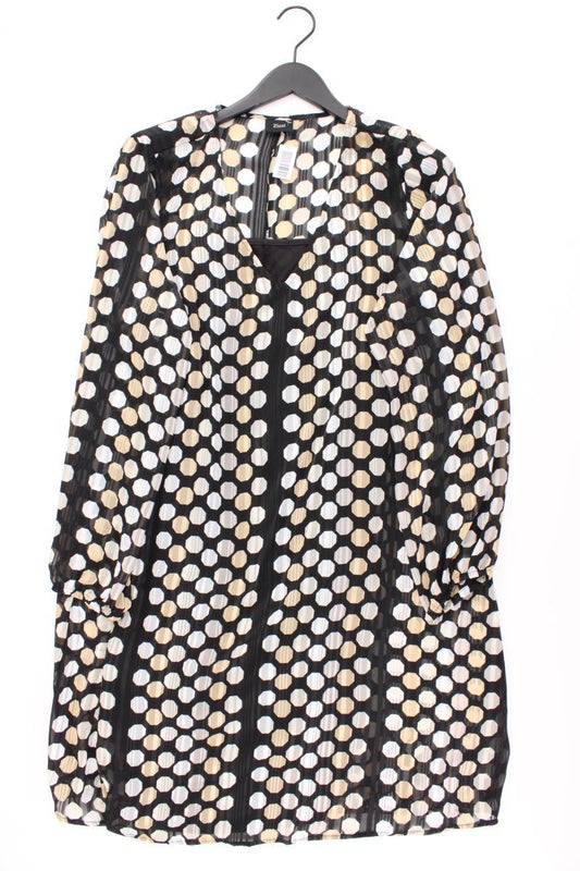 Zizzi Langarmkleid Gr. 48 geometrisches Muster mehrfarbig