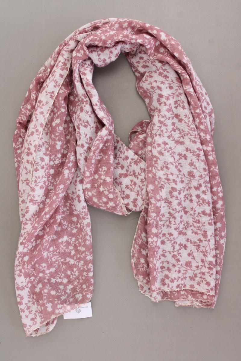 Tuch mit Blumenmuster rosa aus Polyester
