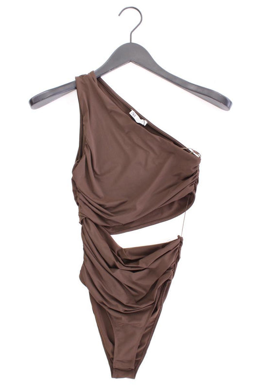 Zara Slim Top Gr. M neu mit Etikett braun aus Polyamid