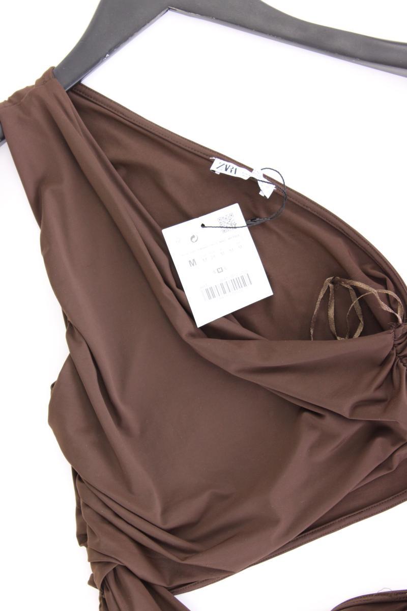 Zara Slim Top Gr. M neu mit Etikett braun aus Polyamid