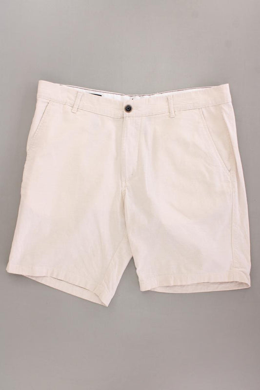 Jack & Jones Shorts mit Leinen für Herren Gr. L creme aus Baumwolle