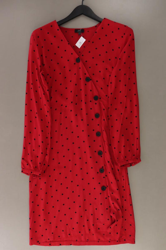 yest Langarmkleid Gr. 36 gepunktet rot