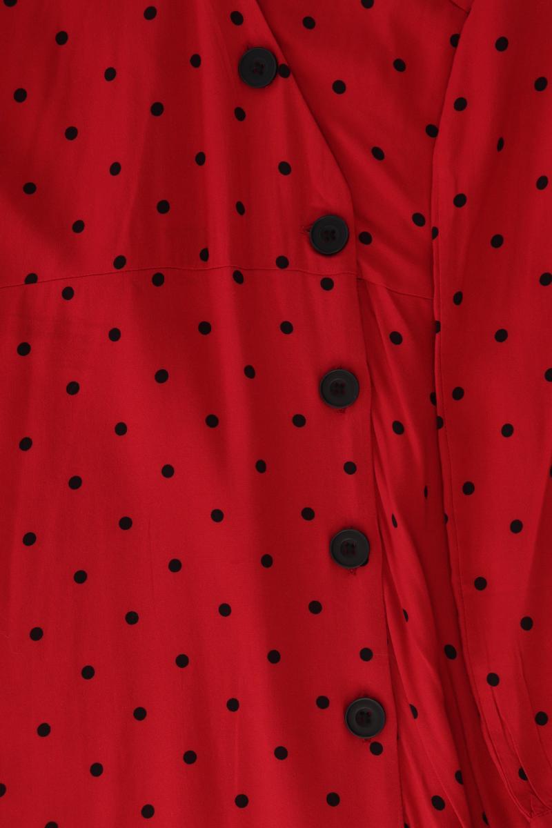 yest Langarmkleid Gr. 36 gepunktet rot