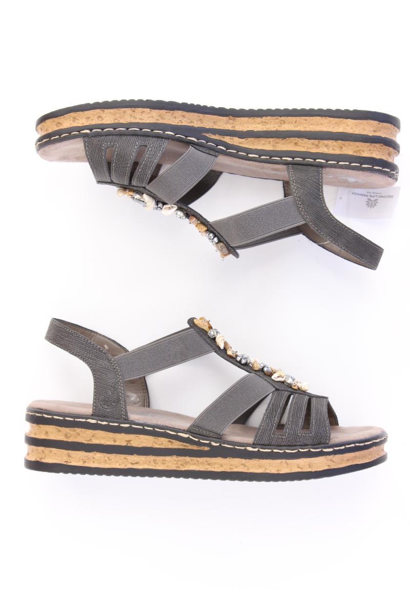 Rieker Sandalen Gr. 38 neuwertig grau