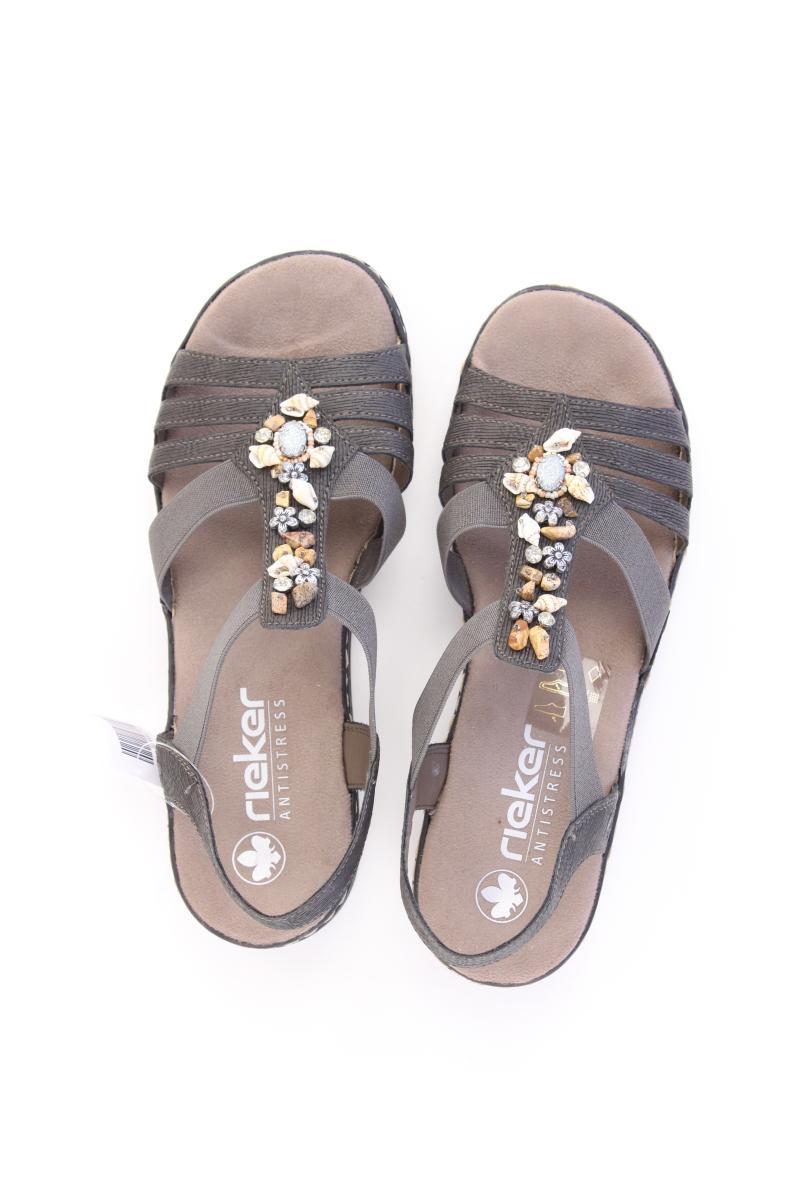 Rieker Sandalen Gr. 38 neuwertig grau