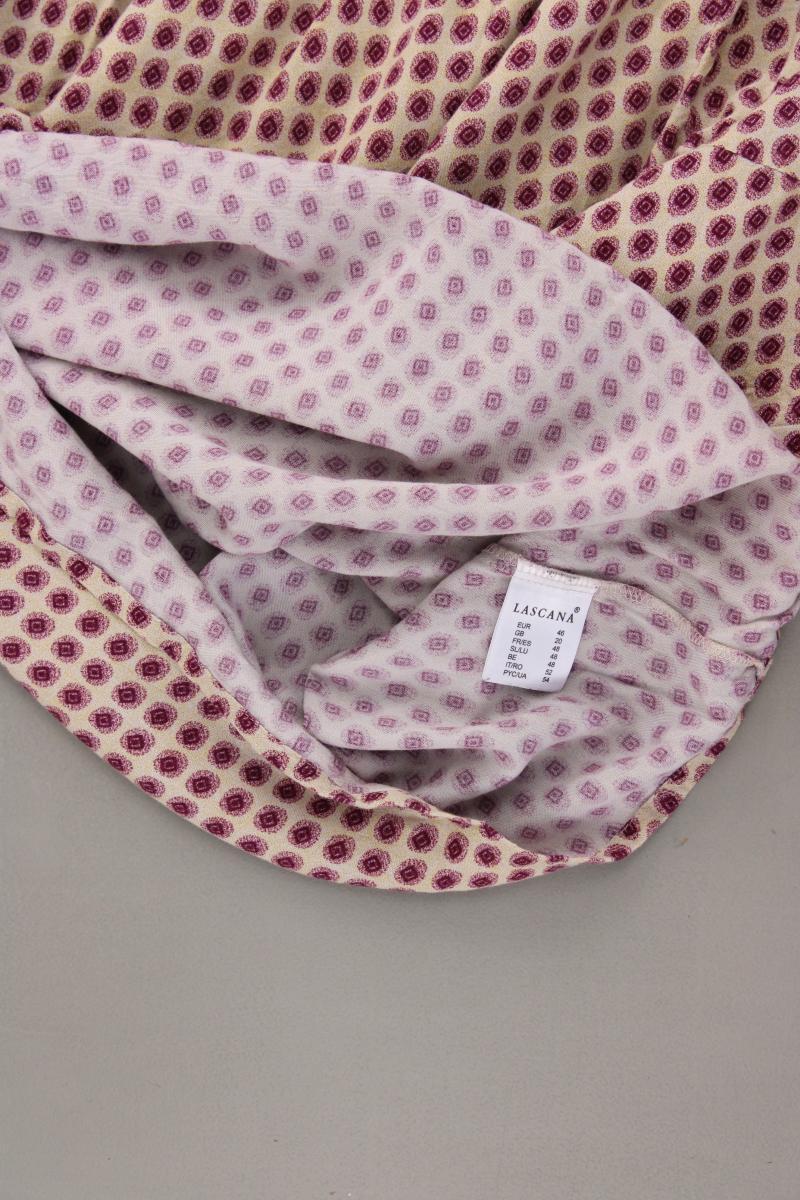 Lascana Classic Bluse Gr. 46 geometrisches Muster 3/4 Ärmel mehrfarbig
