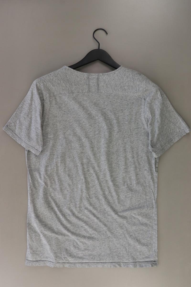 Nowadays T-Shirt für Herren Gr. L Kurzarm grau aus Baumwolle