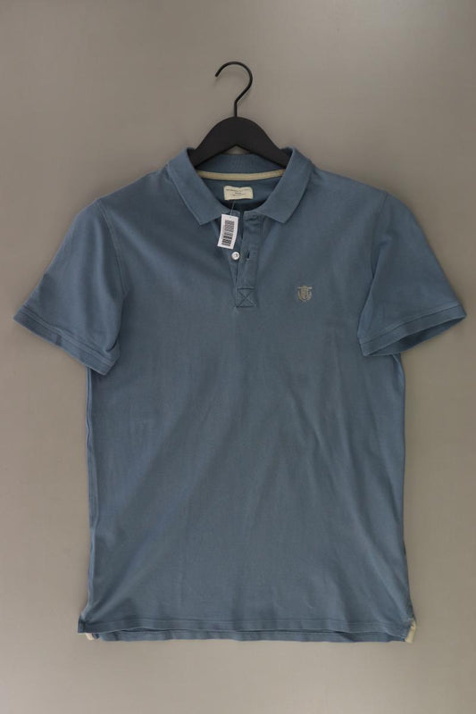 Selected Homme Poloshirt für Herren Gr. L Kurzarm blau aus Baumwolle