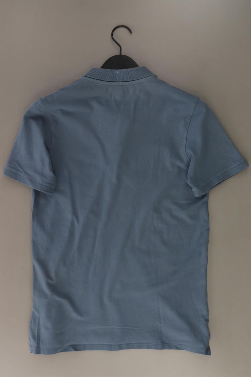 Selected Homme Poloshirt für Herren Gr. L Kurzarm blau aus Baumwolle