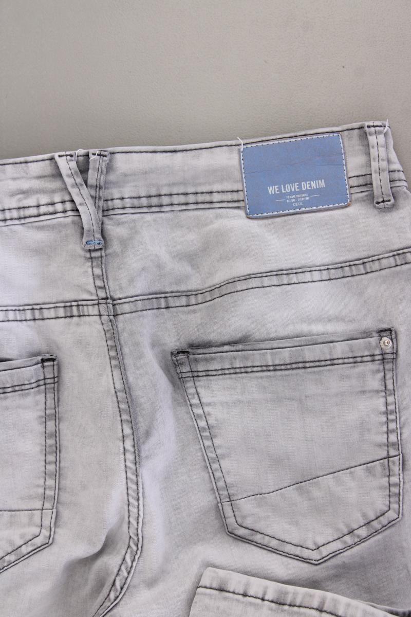 Cecil Regular Jeans Gr. W30 grau