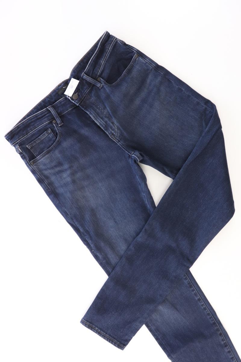 Uniqlo Straight Jeans für Herren Gr. W33/L34 blau aus Baumwolle