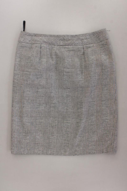 comma, Bleistiftrock Gr. 40 grau aus Baumwolle