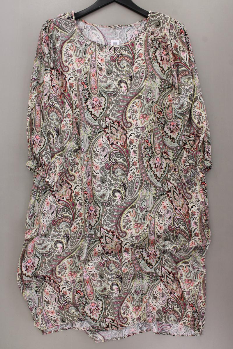 Midikleid Gr. 48 mit Paisleymuster 3/4 Ärmel mehrfarbig