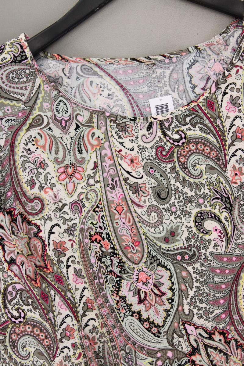 Midikleid Gr. 48 mit Paisleymuster 3/4 Ärmel mehrfarbig