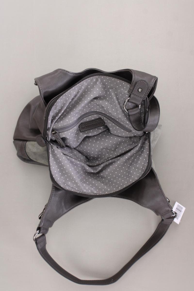 Tom Tailor Schultertasche grau aus Kunstleder