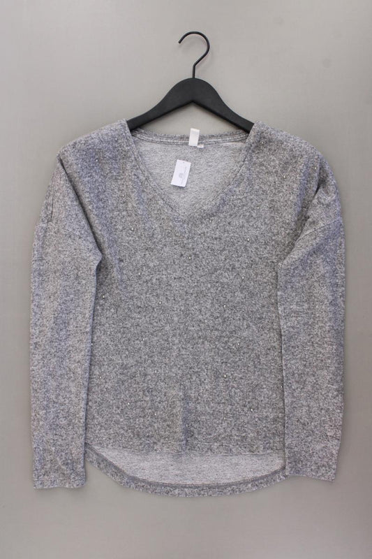 QS by s.Oliver Feinstrickpullover Gr. S grau aus Viskose