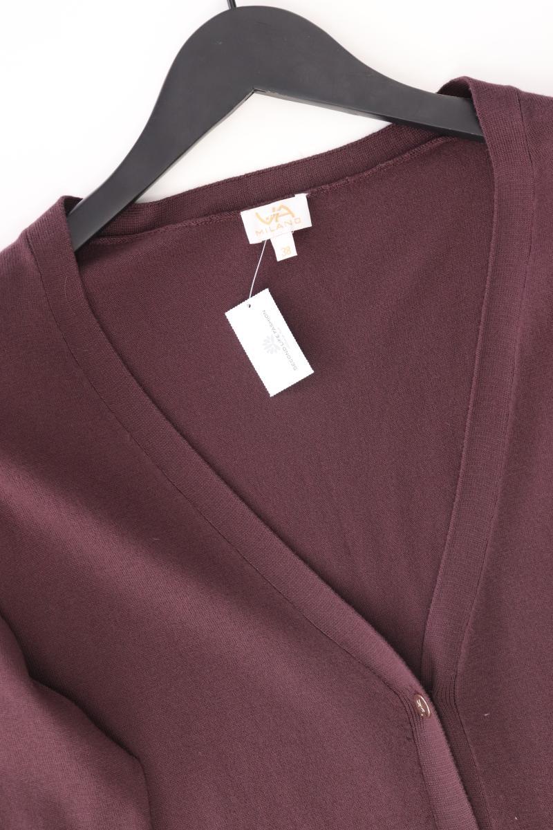VA Milano Strickjacke Gr. 38 Langarm lila aus Viskose