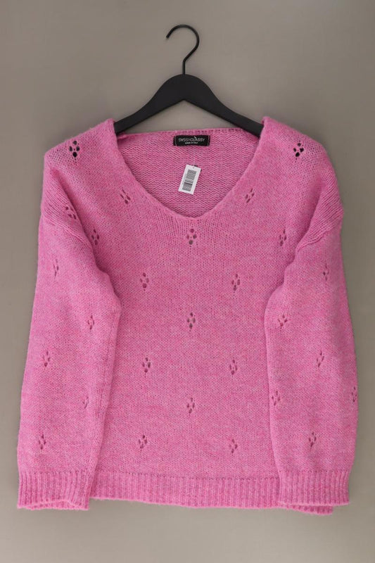 SassyClassy Grobstrickpullover Gr. OneSize pink aus Polyacryl
