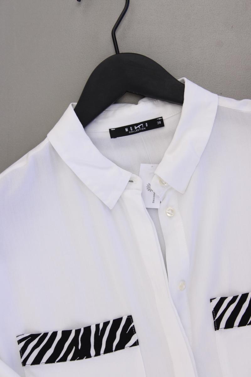 Mohito Classic Bluse Gr. 38 3/4 Ärmel weiß