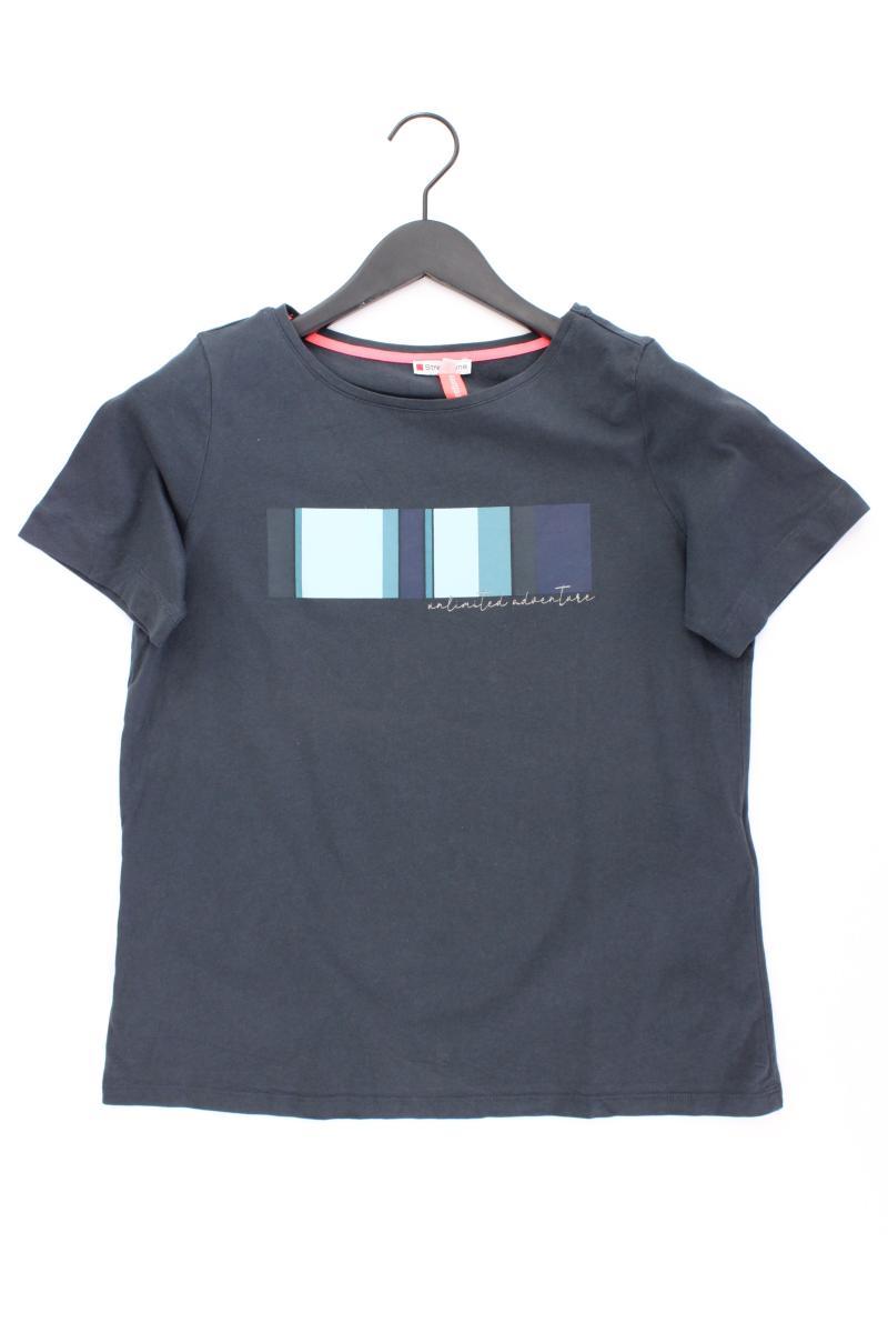 Street One Printshirt Gr. 40 Kurzarm grün aus Baumwolle