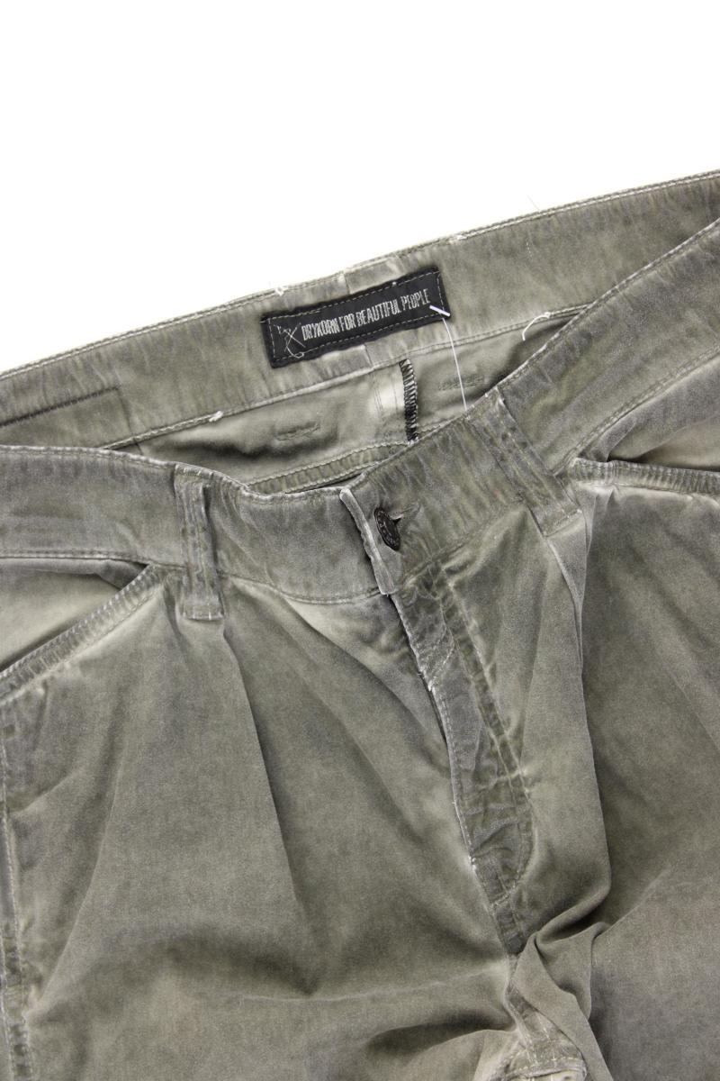 Drykorn 7/8 Hose Gr. w28/L32 olivgrün aus Baumwolle