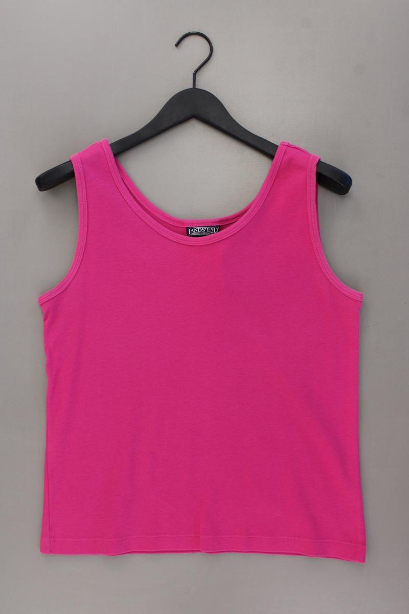 Lands' End Trägertop Gr. M pink aus Baumwolle