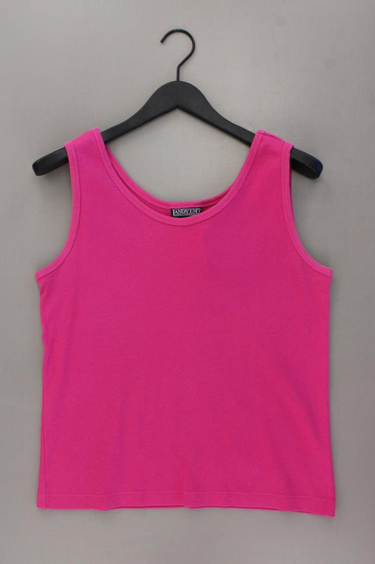 Lands' End Trägertop Gr. M pink aus Baumwolle